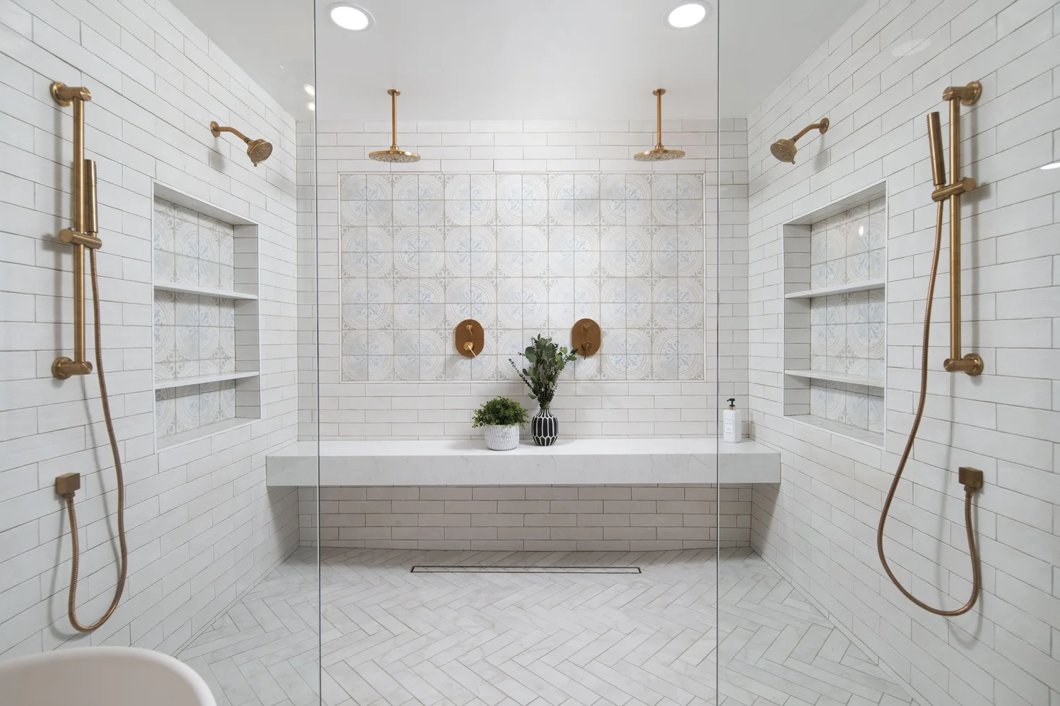 San Diego bathroom remodel with walk-in shower
